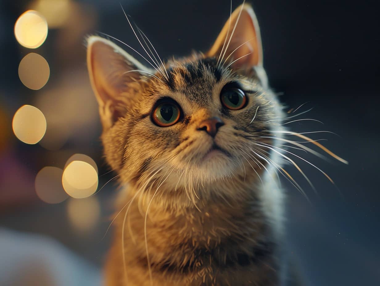 Chat curieux buvant de l'eau dans un bol