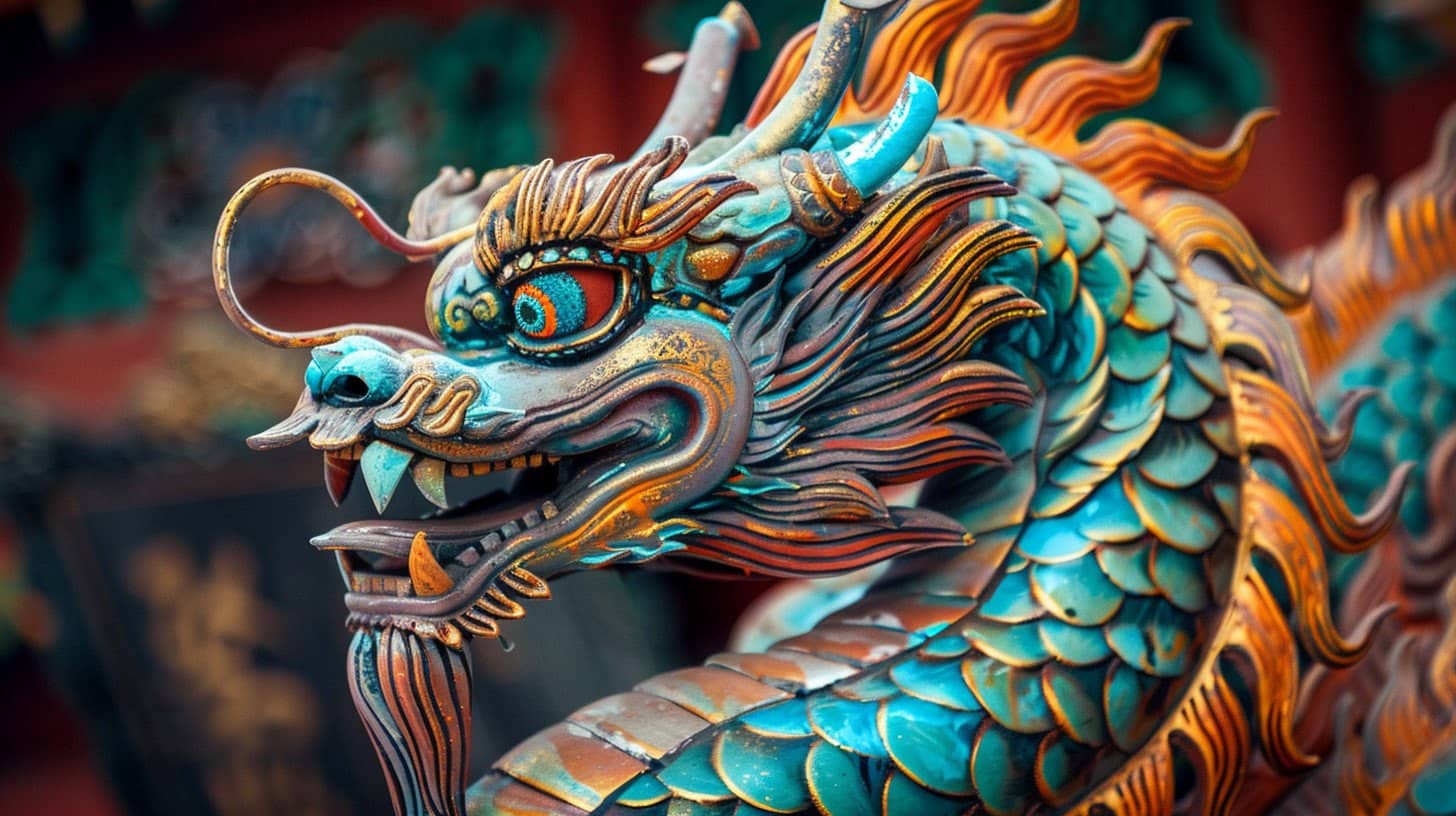 Croquis artistique de dragon en pleine action