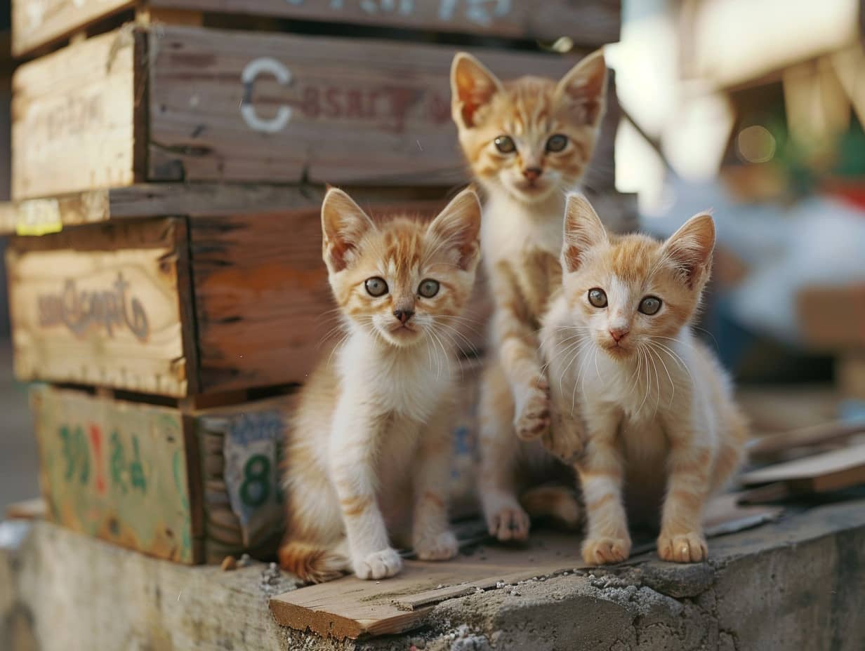 Chaton mignon jouant avec une pelote de laine