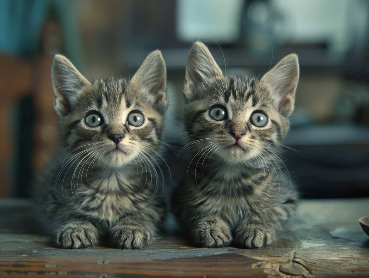 Chat mignon explorant une nouvelle pièce de la maison