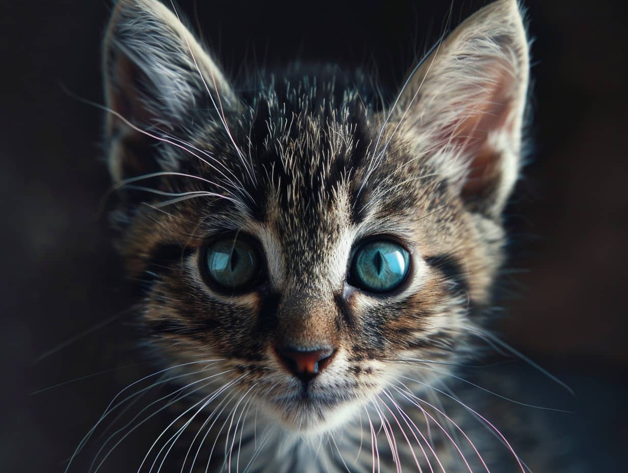 Chat mignon se prélassant au soleil d'été