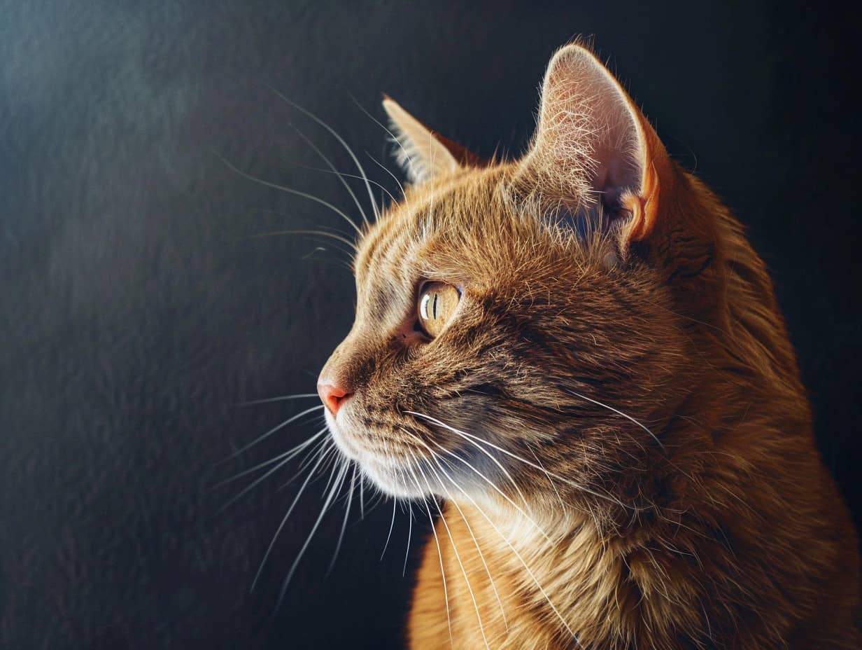 Chat mignon se reposant sur une chaise en bois