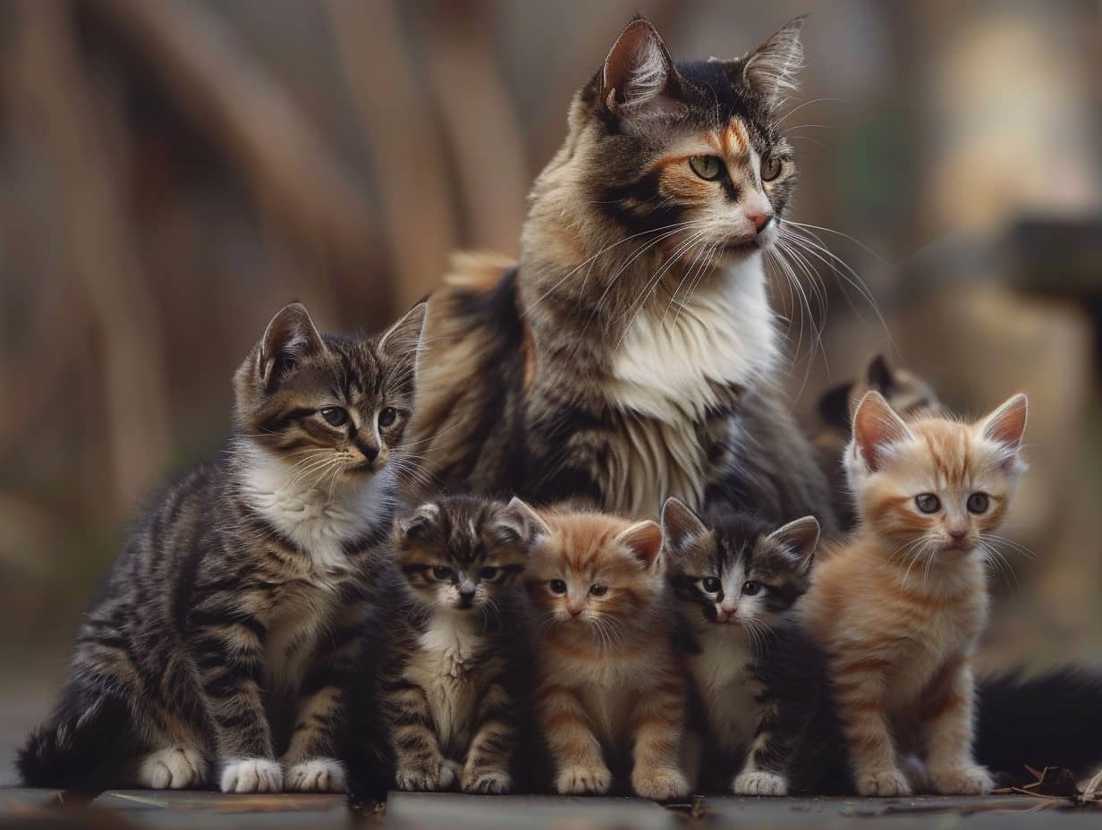 Chaton mignon jouant avec une feuille d'arbre