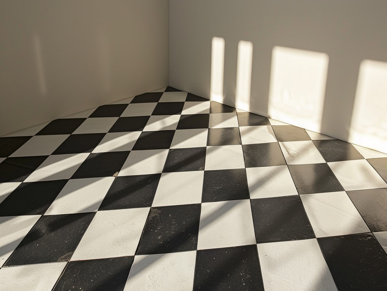 Démonstration de l'illusion de l'ombre de Checker où des carreaux de couleurs identiques paraissent différents à cause de l'ombre d'un objet