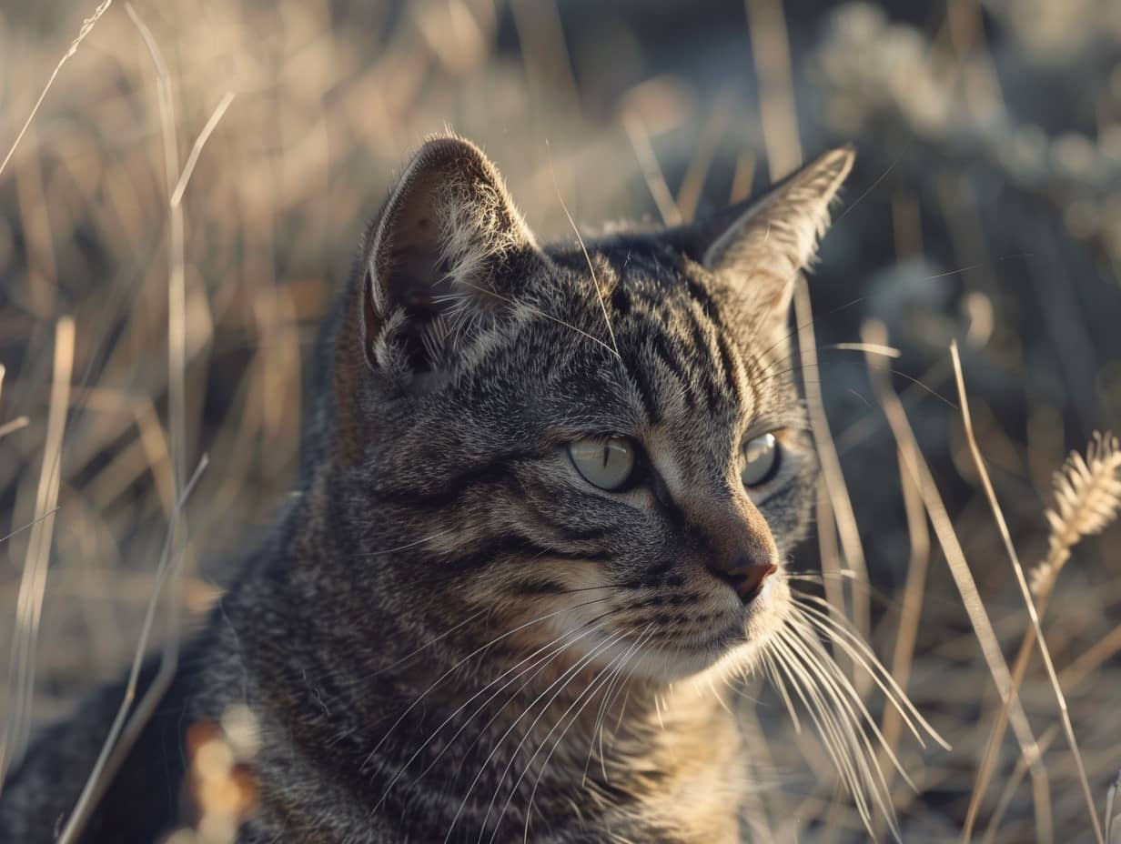 Chat mignon jouant avec un jouet en peluche