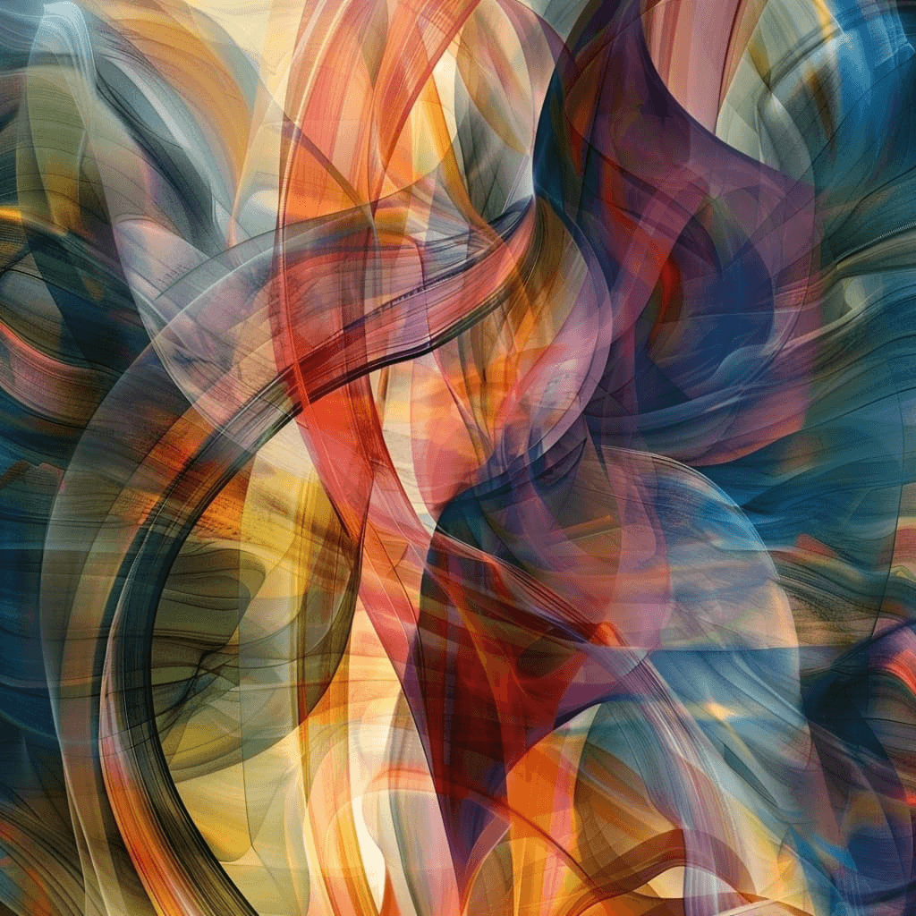 abstract exploration of digital and natural textures
