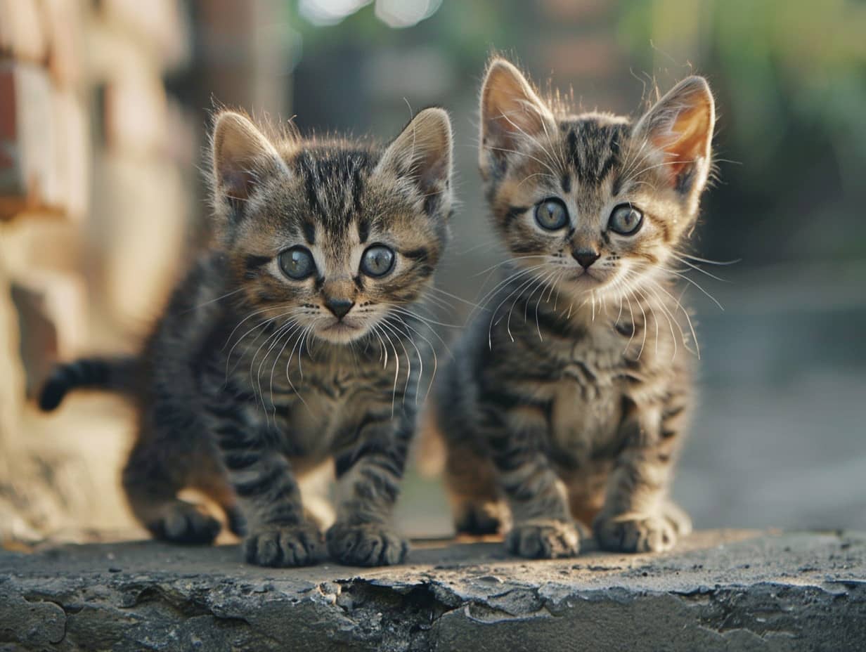 Chat mignon se prélassant au soleil