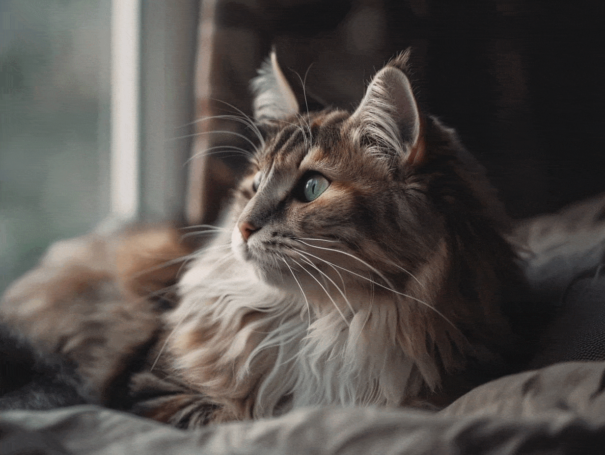 Chat mignon se prélassant au soleil