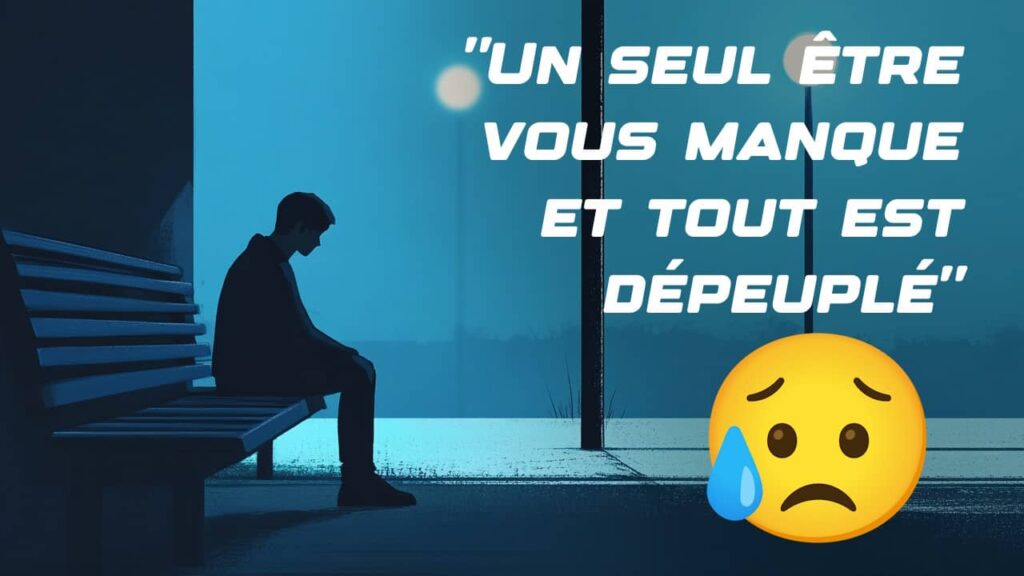 Un seul être vous manque et tout est dépeuplé : proverbe