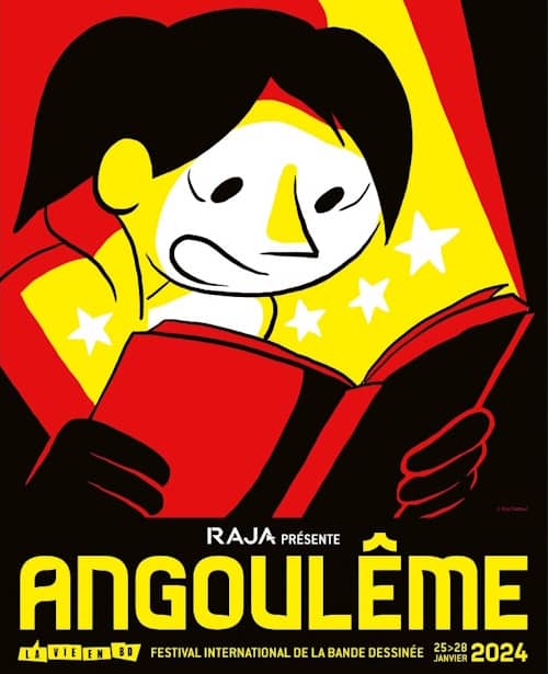 Affiche du festival international de la bande dessinée à Angoulême 2024
