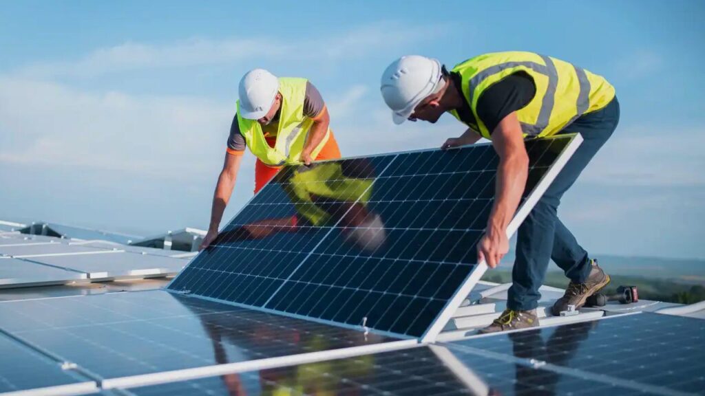 installation de panneaux solaires